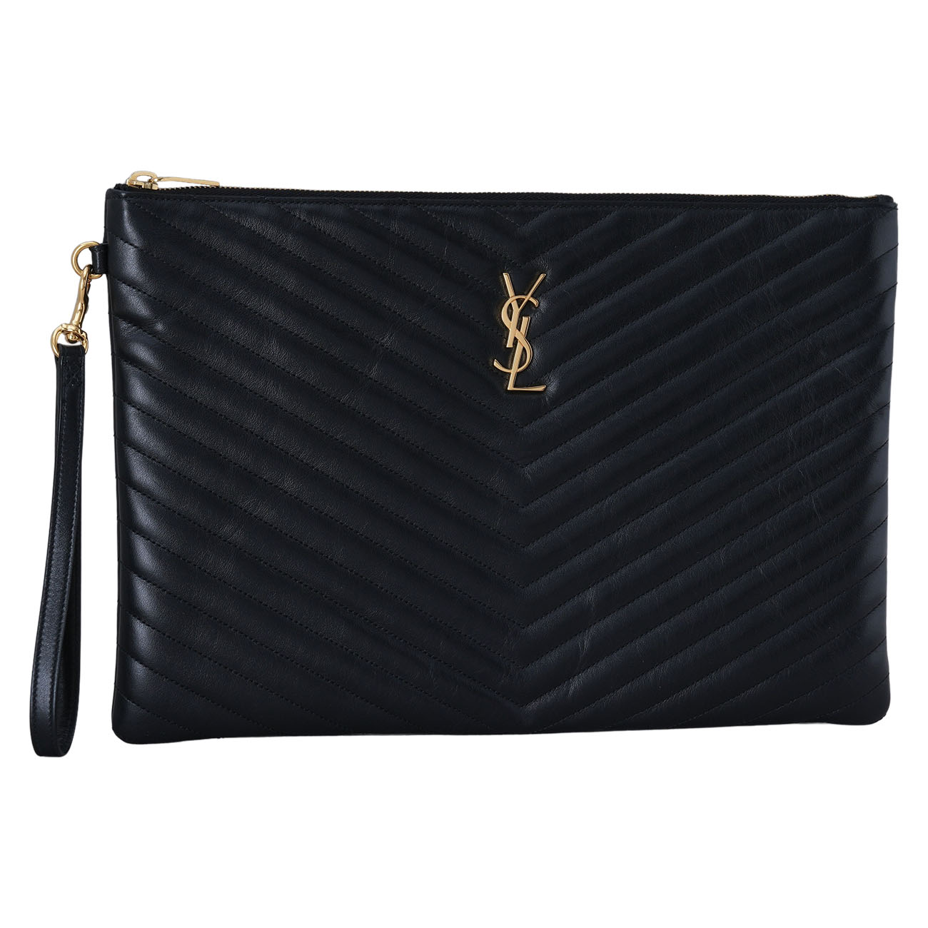 Yves Saint Laurent(USED)생로랑 440222 모노그램 쉐브론 클러치